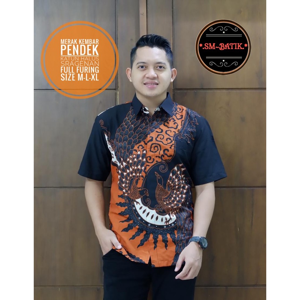 MERAK KEMBAR SM BATIKSOLOAMANAH KEMEJA BAJU BATIK PRIA SOLO LENGAN PENDEK PANJANG LAPIS FURING ATASAN BATIK PREMIUM MODERN KATUN HALUS PARANG TRUNTUM COKLAT PANJI LESMONO ADIWANGSA GOLD PERMANA MERAH ASWANGGA 6 PARANG DIRGA GODONG BIRU DADU CAKRAWALA