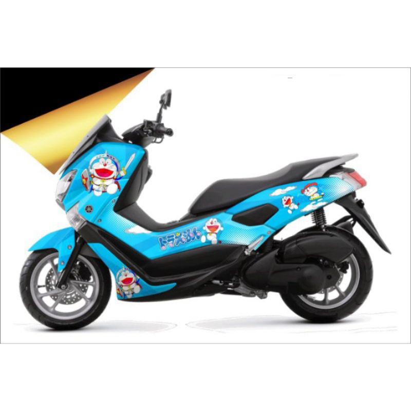 Decal nmax old full body striping motor nmax full variasi motif doraemon Sticker nmax 155