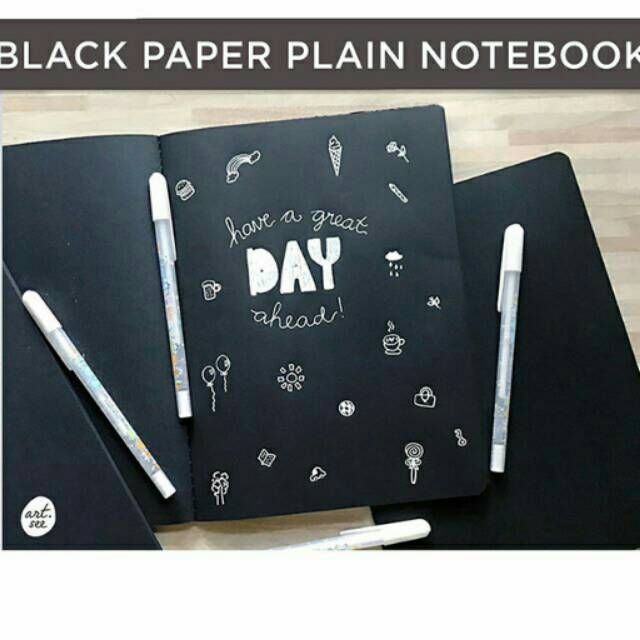 

Black Paper Plain Notebook