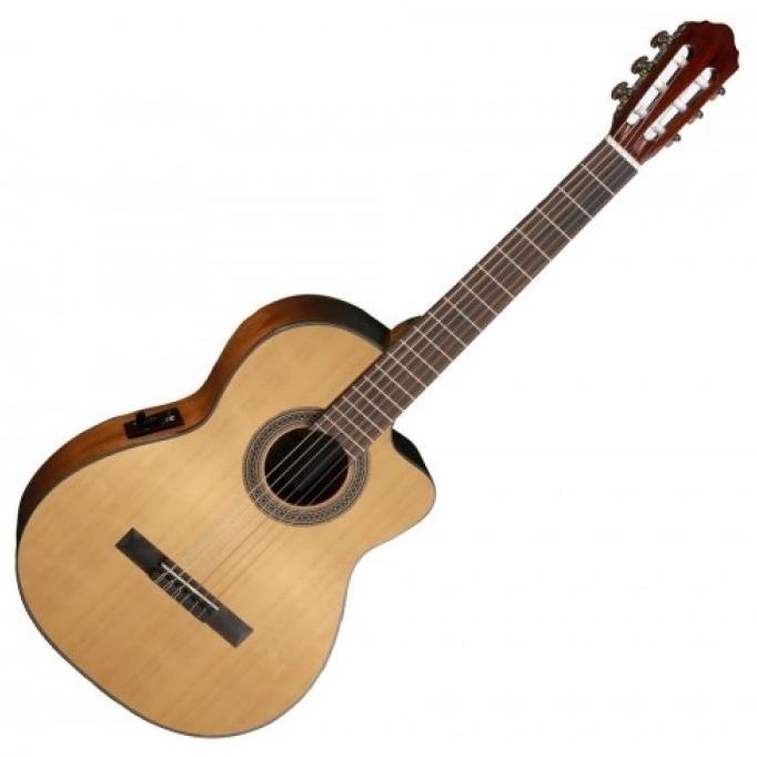 Cort Ac120Ce Op - Ac120 Ce Op Gitar Akustik Elektrik Nylon Original Abuzahasim