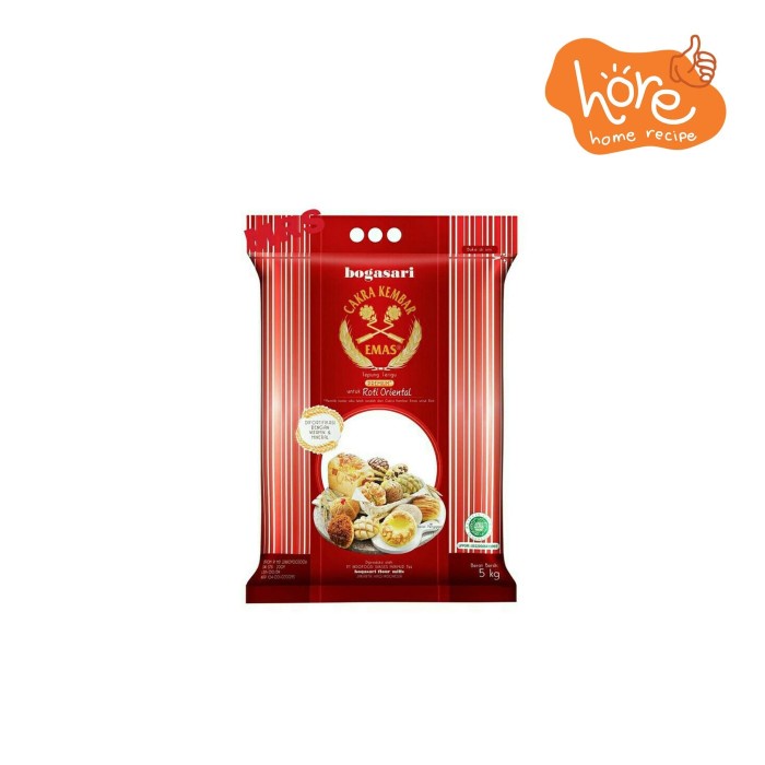 

✨BISA COD✨ Terigu Bogasari Cakra Kembar Emas untuk Roti Oriental - Kemasan 5KG