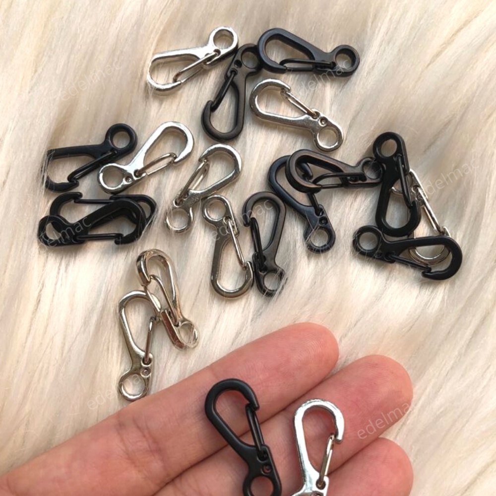 Gantungan Kunci Klip Kait Tas Backpack Carabiner Mini  Aluminium Alloy