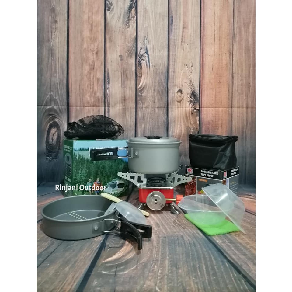 BISA COD Set Perlengkapan Masak Camping Outdoor
