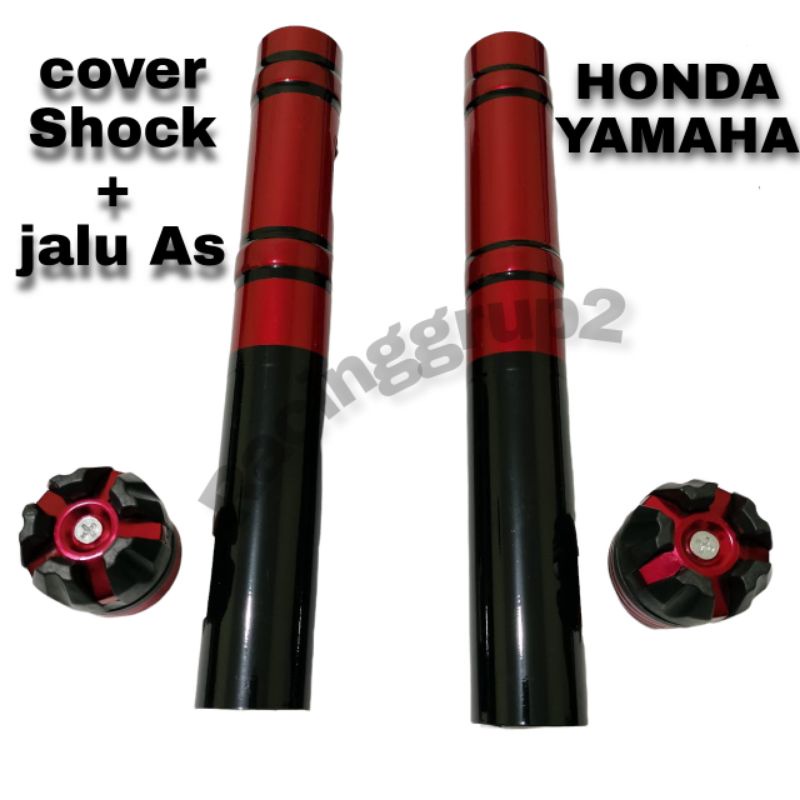 PROMO JALU AS PLUS COVER TABUNG SHOCK DEPAN VARIASI HONDA BEAT SCOOPY VARIO DLL Honda/Yamaha