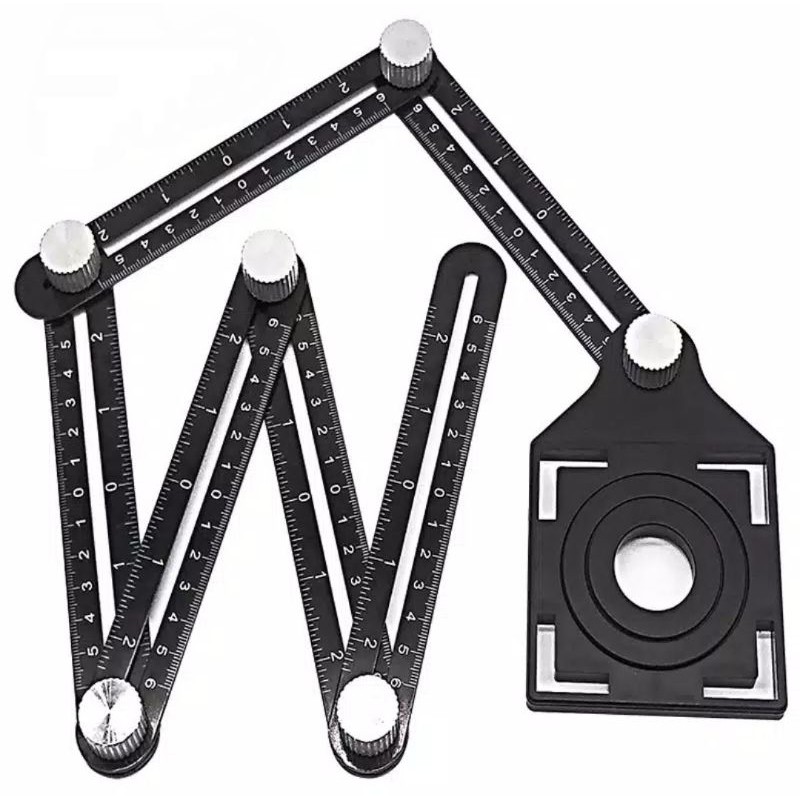 

Alat Bantu Penanda Titik Penggaris Adjustable Melubangi Keramik Triplek