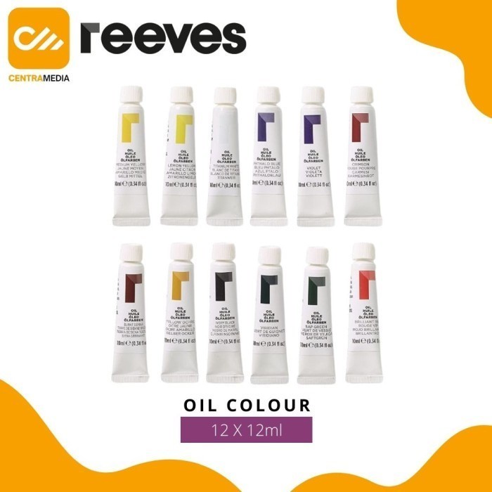 

Dijual Cat Minyak Reeves Oil Color Tube 12X12Ml Oil Colour Paint Set Sale!!!