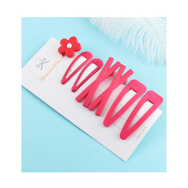 LRC Jepit Rambut Fashion Flower Matte Hair Clip Set Y61658