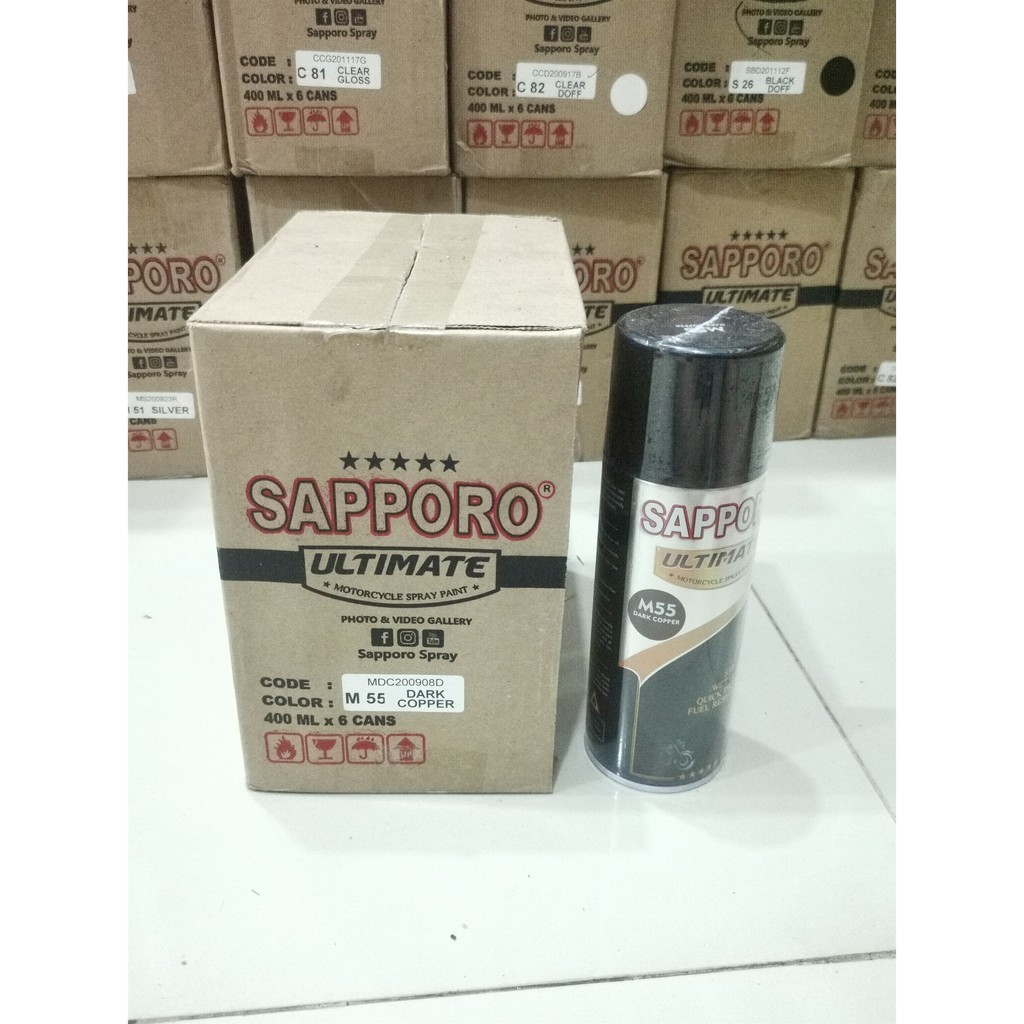 Cat Semprot Sapporo Ultimate M55 Dark Copper