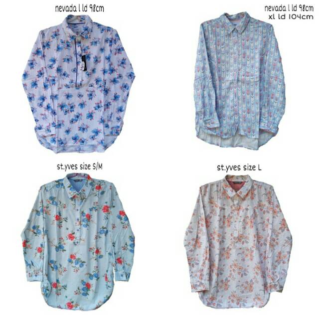 KEMEJA NEVADA dan THREE COINS CEWEK FULLTAG ORIGINAL