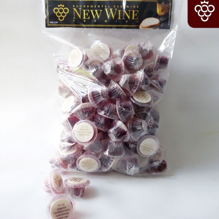 

Minuman Paket Perjamuan Gereja Premium Isi 100 + Hosti Ayat