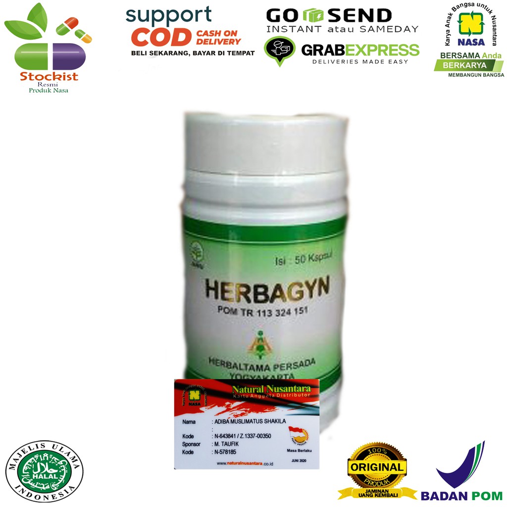 Herbagyn Original Nasa Obat Kolesterol / Stockist Resmi Produk Nasa