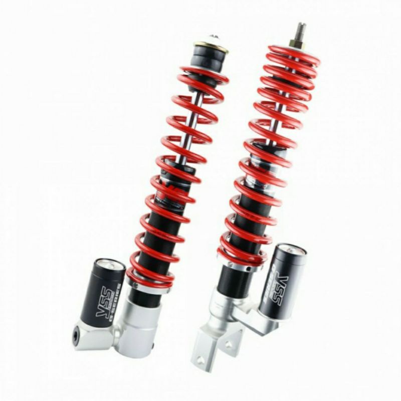 shock depan belakang yss G-series honda pcx 150 hitam merah