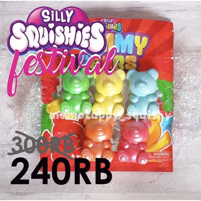 SQUISHY LICENSED SILLY SQUISHY GUMMY BEAR SUPER PROMO