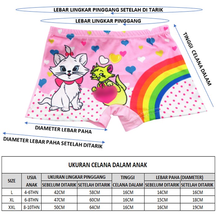 [1KG 43PCS] Babyland Celana Dalam Anak Laki-Laki Perempuan / Celana Boxer Anak