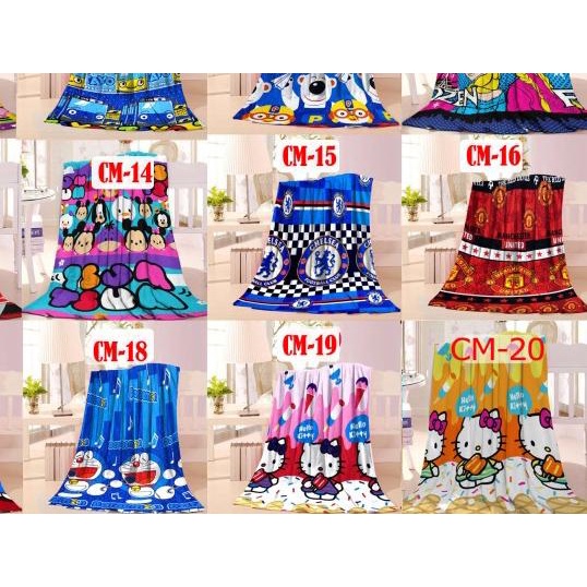 ❃ Selimut Motif Karakter anak ✬
