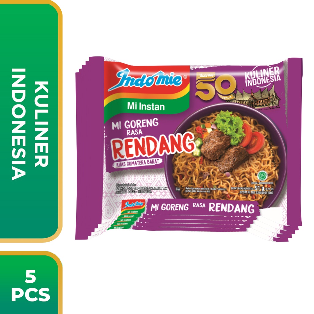 

5 Pcs - Indomie Goreng Rendang