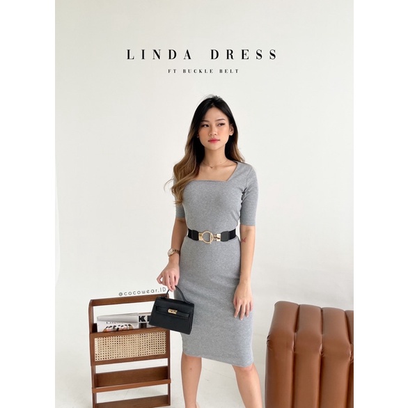 LINDA DRESS - DRESS BODYCON PREMIUM WANITA