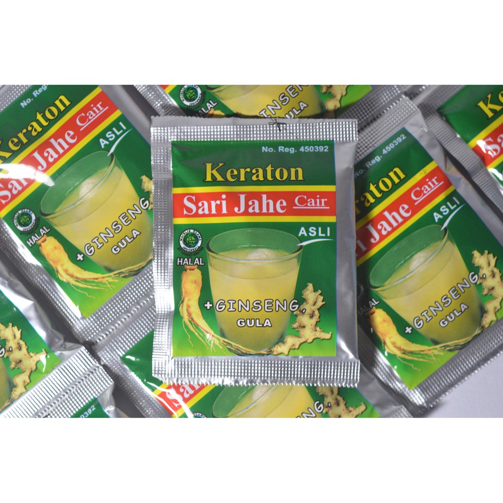 Sari Jahe Keraton Sachet 30ml | Jahe Instant cair mengandung Ginseng untuk kesehatan