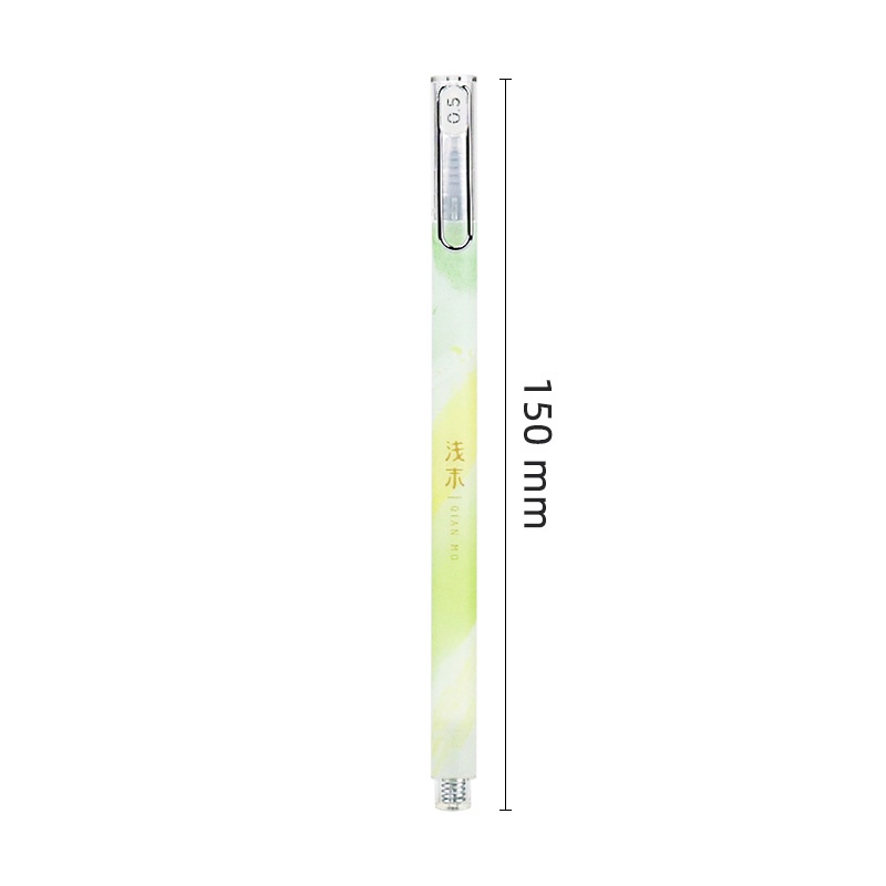 M&amp;G. 0.5mm Black Ink Light Color Series Gel Pen Student Large Capacity Needle Nib Signature Pen