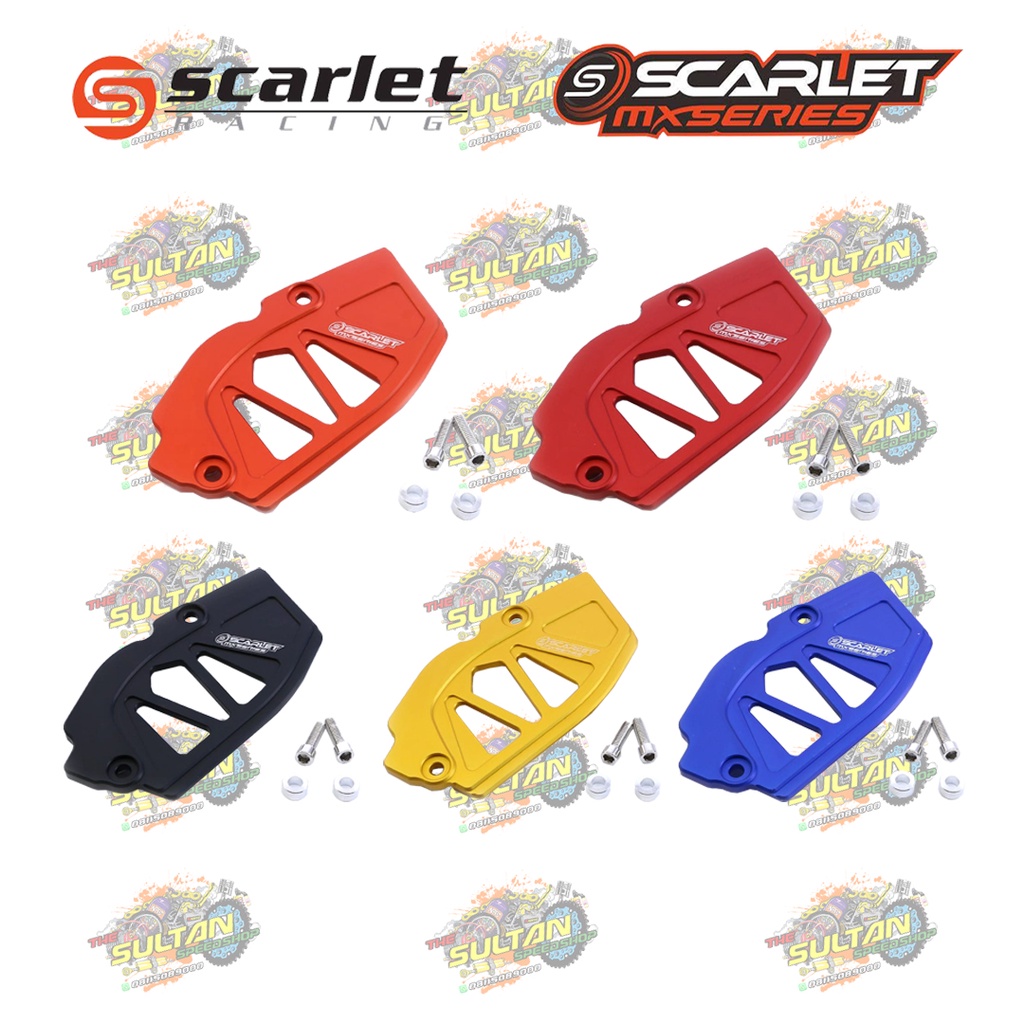 COVER TUTUP GEAR DEPAN FULL CNC KLX 150 KLX 230 CRF 150 L WR 155 SCARLET RACING