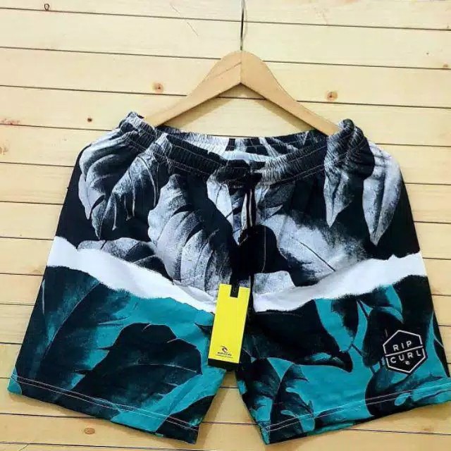Celana Pendek Pria Surfing Distro Premium Renang Pantai Santai Kolor-Boxer Daun