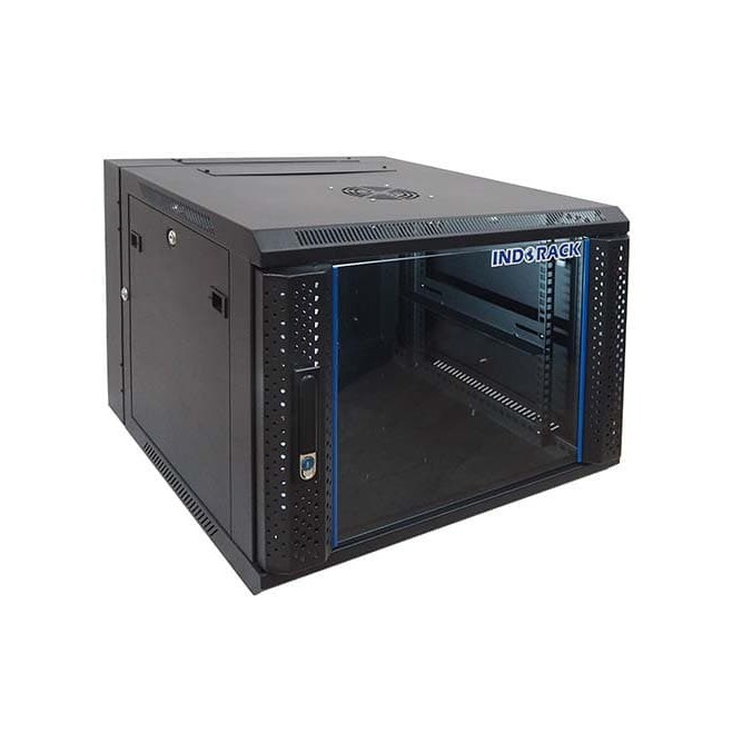 Indorack Rack Server WIR6008D Wallmount Rack Double Door 8U 600mm