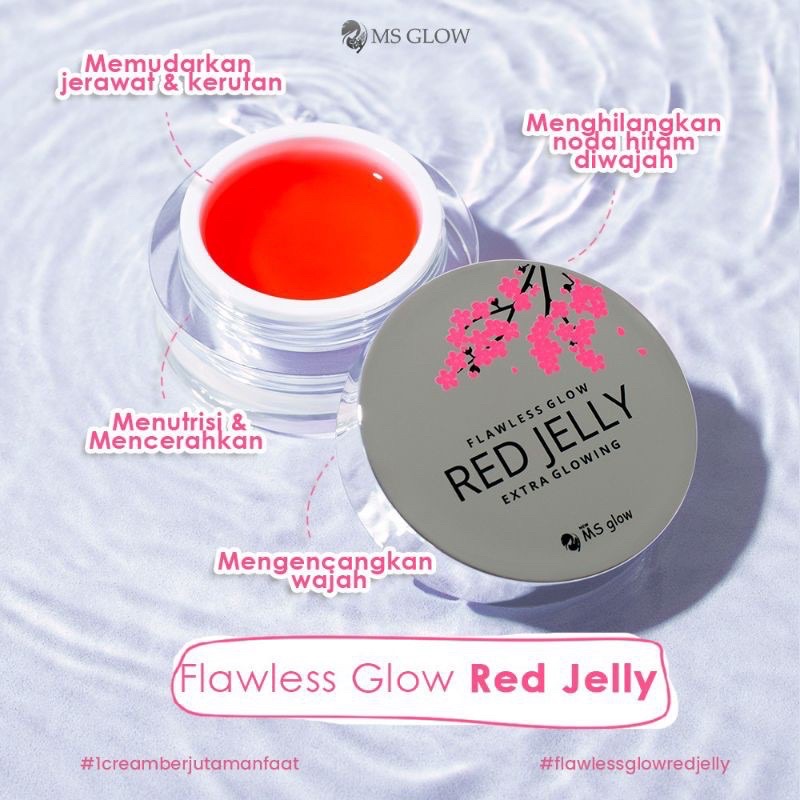 RED JELLY MS GLOW exp 2025 BERKODE FREE PRODUK MS GLOW