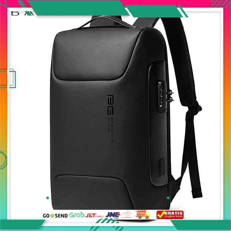 Backpack Pria Tas Ransel Laptop Anti Maling Theft With TSA Lock 15.6 inch Bange BC-7216
