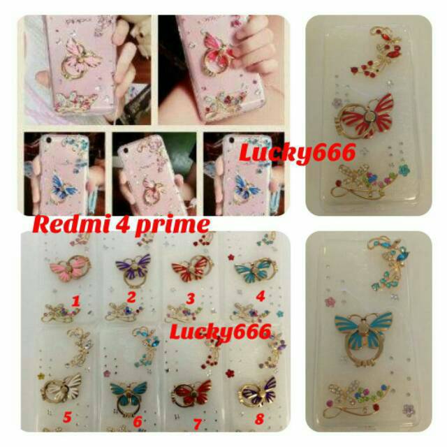 Soft case motif redmi 4 prime case ring xiaomi redmi 4 prime