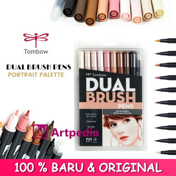 

Promo Spesial Tombow Dual Brush Pen Set with Brush - Portrait Palette - Pack of 10 Free ongkir