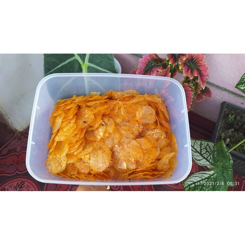 

Kripik Kaca Pedas Aroma Daun Jeruk 1/2kg