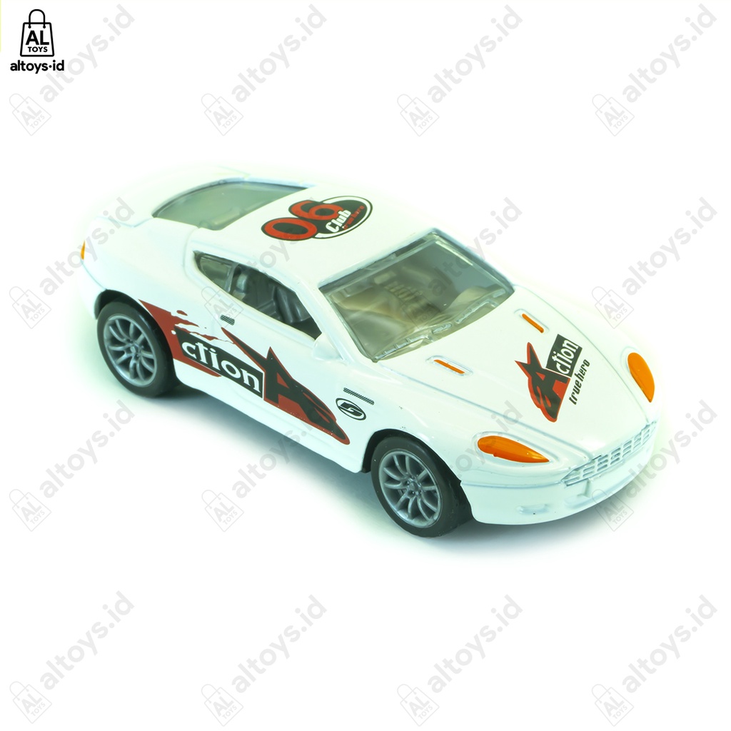 Diecast Mobil Sport Car Auto World Metal Alloy 1:64 Pullback  N01228B