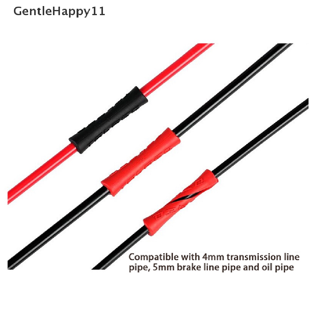 Gentlehappy 3/6pcs Pelindung Kabel Sepeda Frame Sepeda Anti-Gesek Bersepeda Bungkus Penjaga Tabung