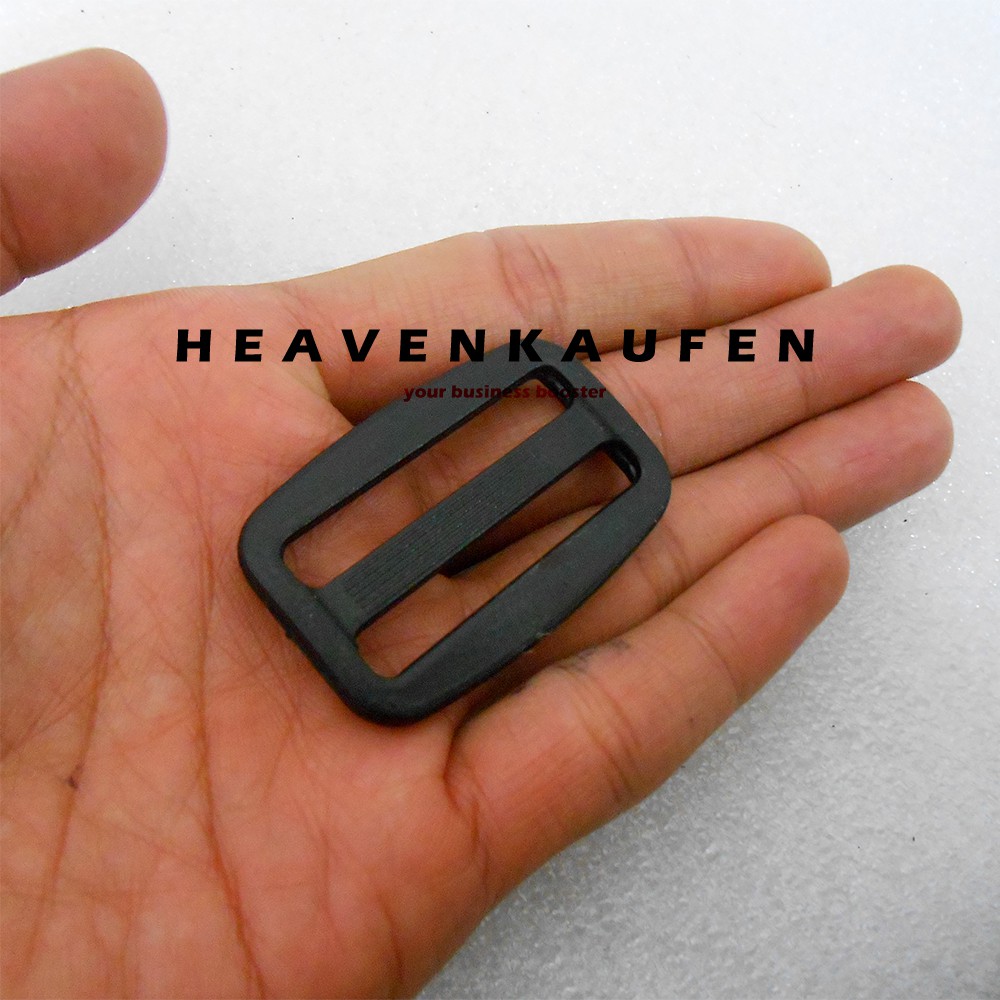 Ring Jalan / Gesper Jalan Adjuster Tas 3,8 cm Acetal Sakura Hitam