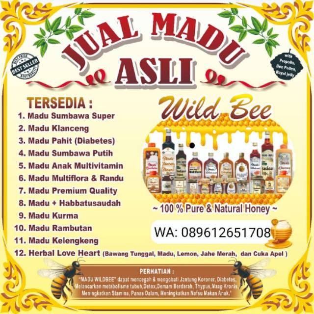 

madu hutan asli