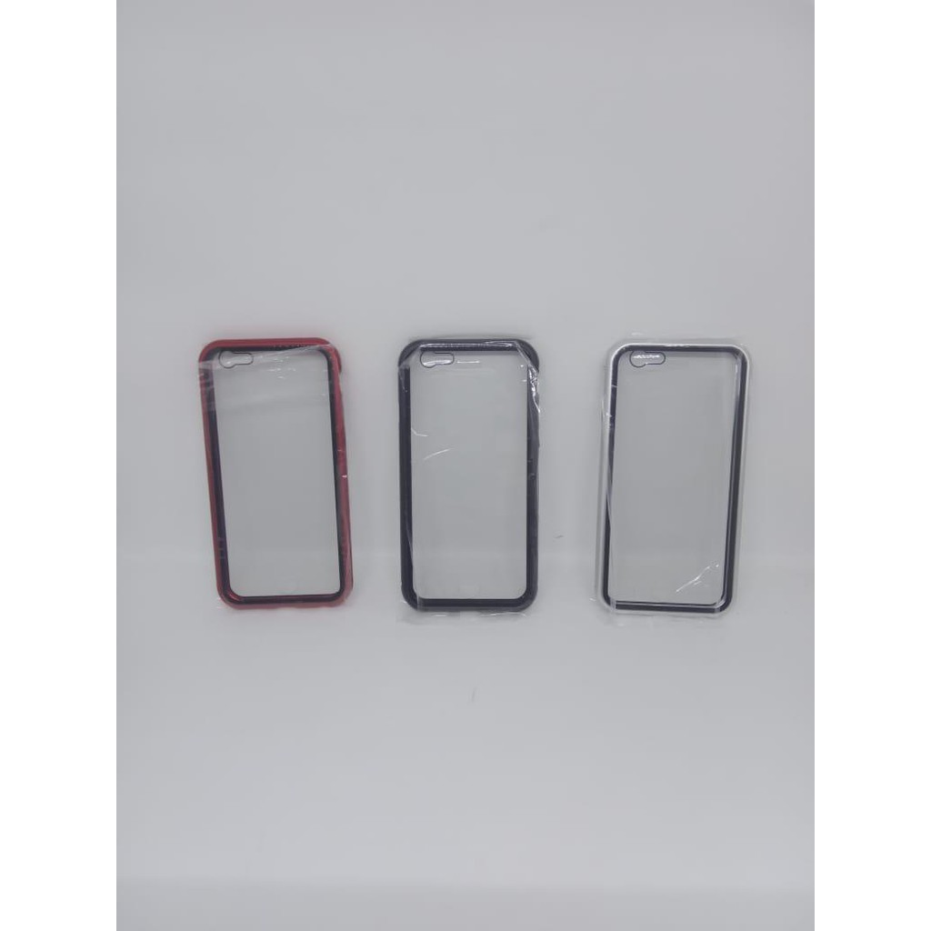 Depan belakang glass premium magnetic glass full cover 360 iphone 6