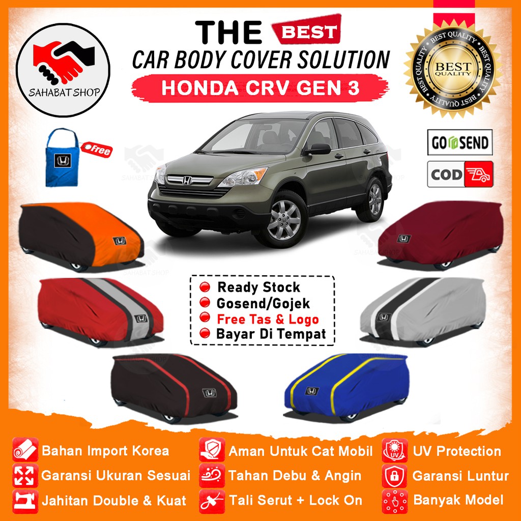 Cover Mobil Honda CRV Gen 3 / Sarung Mobil CRV 2007,2008,2009,2010,2011,2012 / Selimut Pelindung