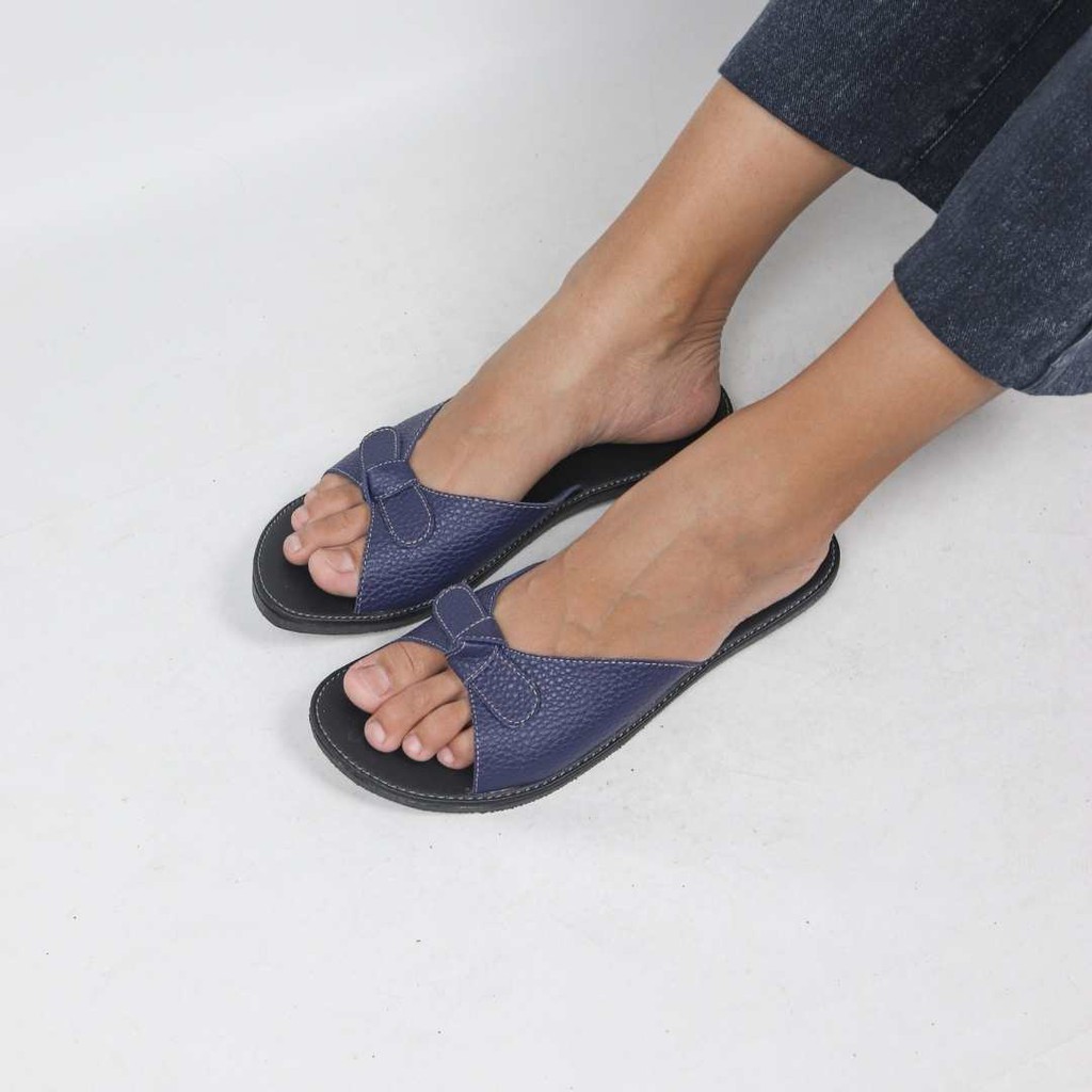 Sandal Papirut Look Up  Sandal Wanita Papirut Murah Bisa COD Sandal Kulit Kokop Pita PSHGSL - GISEL