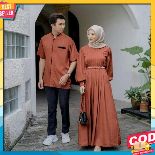 Gamis Terbaru Remaja Couple Pasangan Bahan Rayon 2021 Untuk Lebaran Wanita Muslim 2022 Ada Jumbo Mur