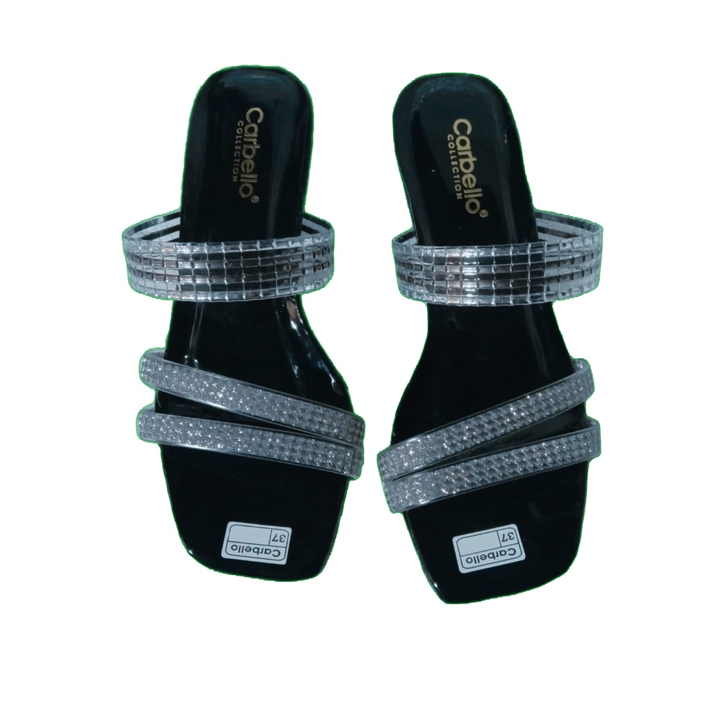 Hak Kaca Heels CARBELLO Jelly 5CM Sepatu wanita trendy 2021