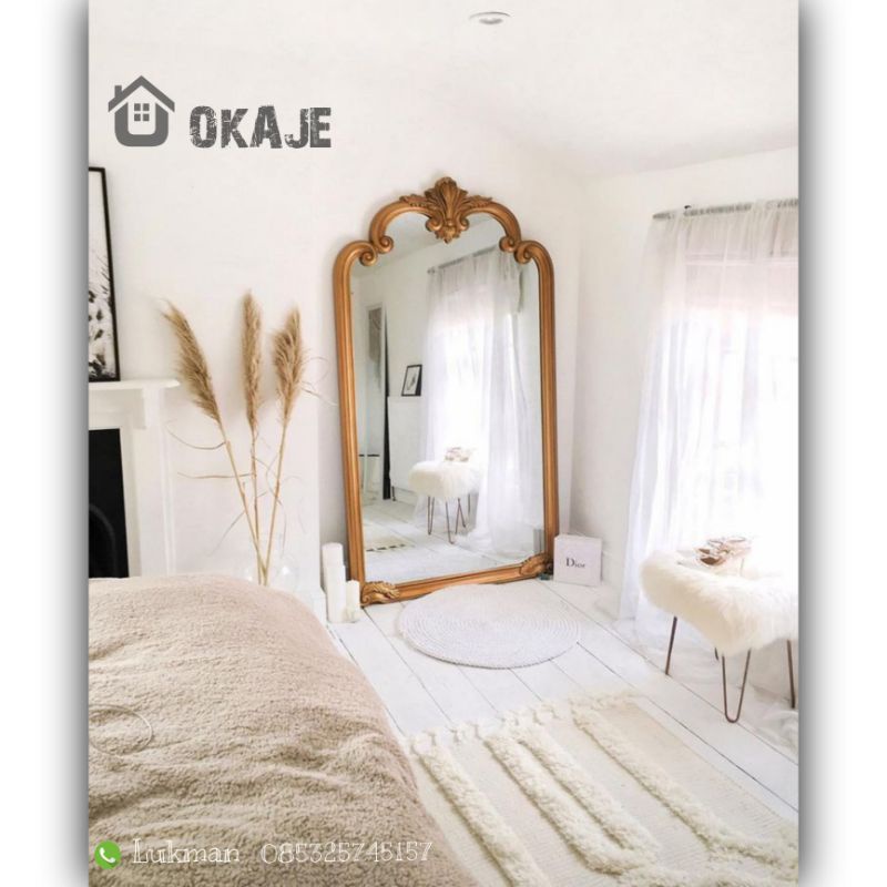 Cermin dinding Ukir Besar - Standing Mirror frame ukir