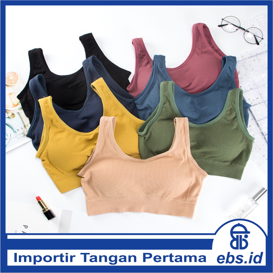 𝐄𝐁𝐒 ✅ PW098 Pakaian Wanita  Sport Yoga Simple Polos Warna Import COD PW098