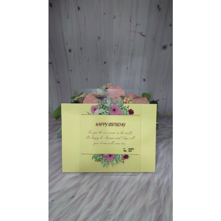 kartu ucapan acrylic/kartu undangan acrylic Surabaya