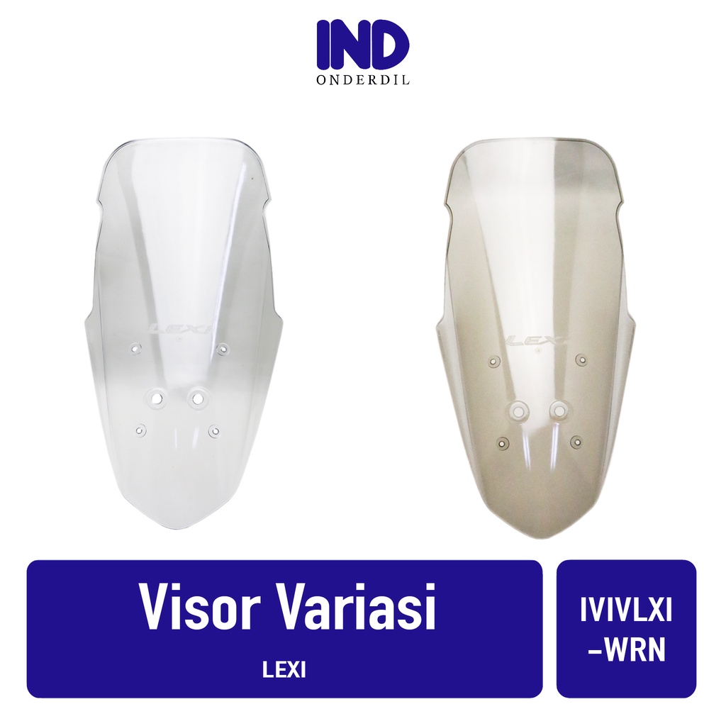 Visor-Windshield-Winsil-Winshild Variasi Tinggi Lexi Hitam-Bening-Riben-Ribben-Transparan
