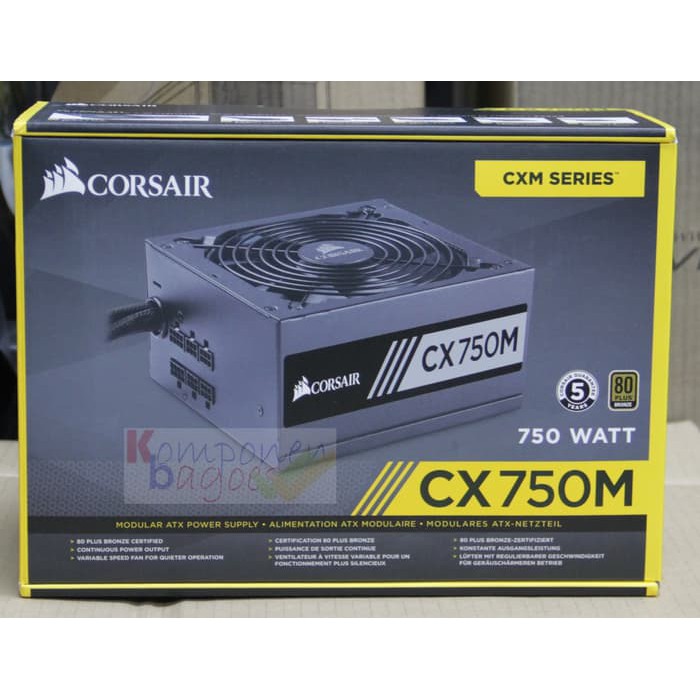 PSU Corsair CX750M 750w 80+ Bronze - Modular