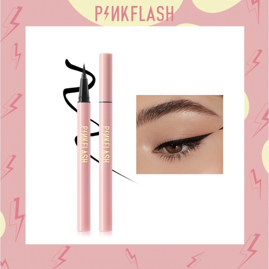 PINKFLASH Eyeliner Tahan Lama Hitam Pigemented Anti Air OhMyLine PF008