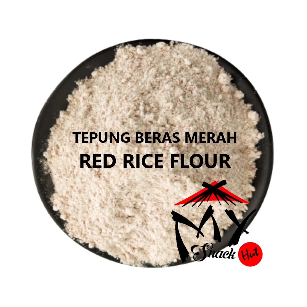 TEPUNG BERAS MERAH 100GR - BUBUK RED RICE ABANG MPASI ORGANIK MURNI - ORGANIC RED RICE MEAL FLOUR POWDER