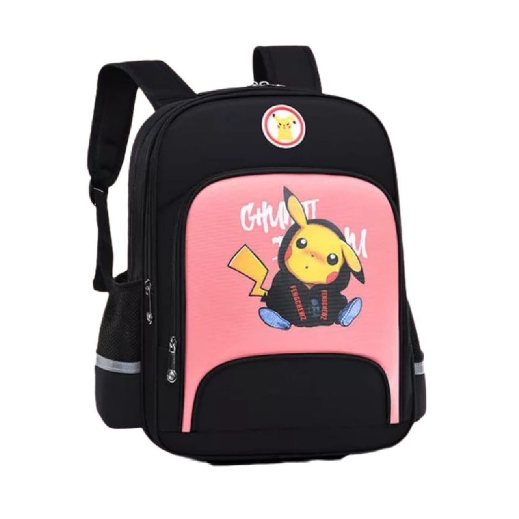 BDKR_TAS - Tas Ransel Anak Laki Laki Pokemon Pikachu Tas Sekolah Anak TK SD SMP Tas Anak Cowok Pokeball