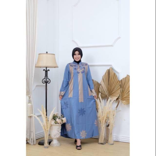 Baju Gamis Batik Prada Murah Motif Ayla