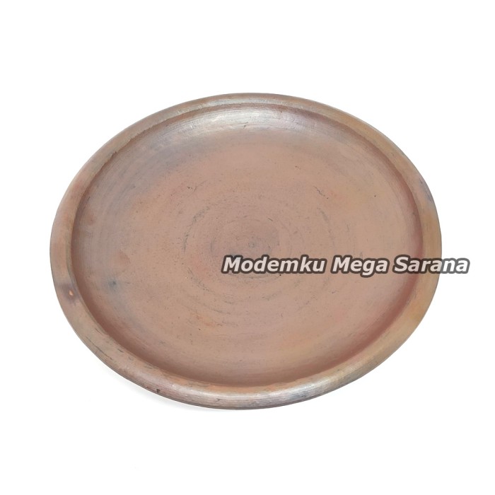 Cobek Bakar Tanah Liat Sambal Gami Tahan Panas - Diameter 25 cm Gerabah  Cobek  Piring  Tanah Liat